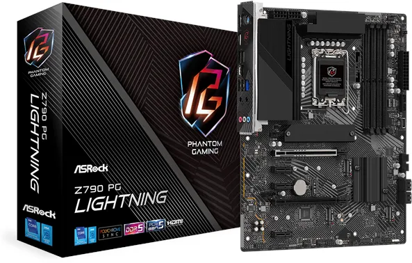 ASRock Z790 PG Lightning Bundkort - Intel Z790 - Intel LGA1700 socket - DDR5 RAM - ATX